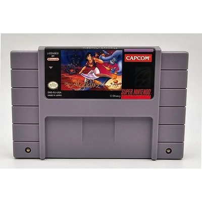 Disney's Aladdin Super Nintendo SNES Capcom Game Cartridge