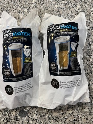 2 ZeroWater Official Replacement Filters - 5-Stage 0 TDS Reduce lead PFOA/PFOS