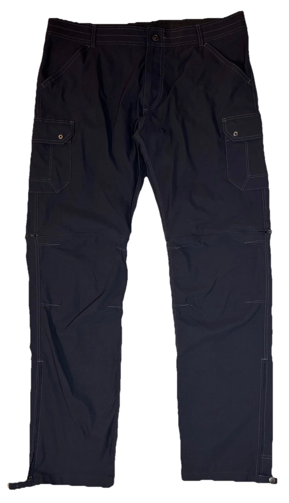 Kuhl Renegade Convertible Stealth Pants Mens ~ 40 x 36 Gray Cargo Hiking Outdoor