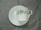Corning Ware Corelle CALLAWAY Ivy 4 Tea Coffee Cup & Saucer Sets Green Rim EC 1 — photo 3