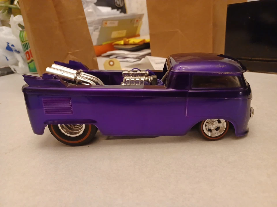Hot Wheels Classics VW Purple Drag Truck 1:18 Scale Die-Cast 2005 RARE NIB - Image 2 of 4