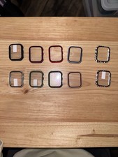 Apple Watch Screen Protectors 44mm / 45mm   Color Bumper Frame Series 4  9   Lot