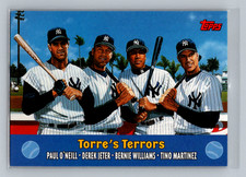 2000 Topps TORRE'S TERRORS #TC3 Derek Jeter Williams Martinez O'Neil Yankees SP