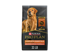Purina Pro Plan Essentials Shredded Blend Salmon and Rice Dry Dog Food, 33 lb