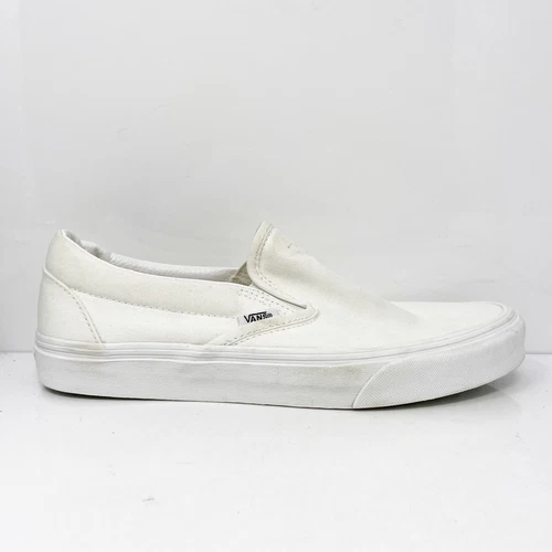 Scarpe sneakers casual Vans unisex classiche 508731 bianche taglia M 8 5 W 10