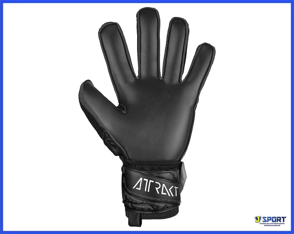 Guanti da Portiere Reusch Attrakt Solid Calcio Goalkeeper Uomo Adulto Nero 11 - Immagine 4 di 4