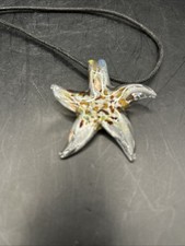 Glass Starfish Pendant Flecking Pretty Beach Piece