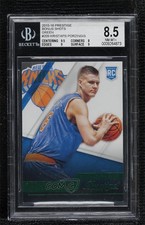 2015 Prestige Rookies Bonus Shots Green 4/5 Kristaps Porzingis #209 BGS 8.5 0wb