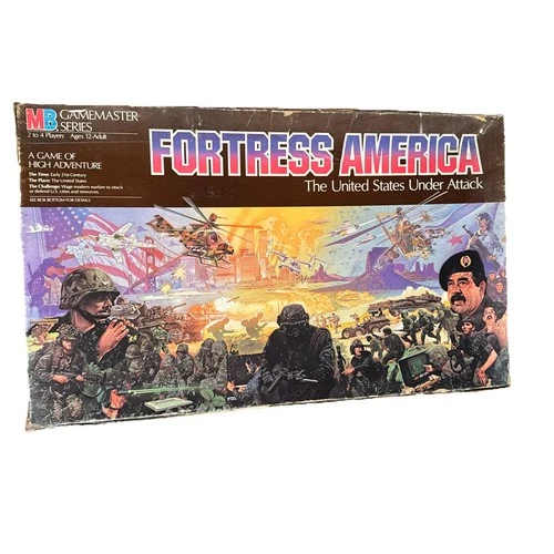 Vintage 1986 Fortress America Game Board Game Milton Bradley Gamemaster Strategy