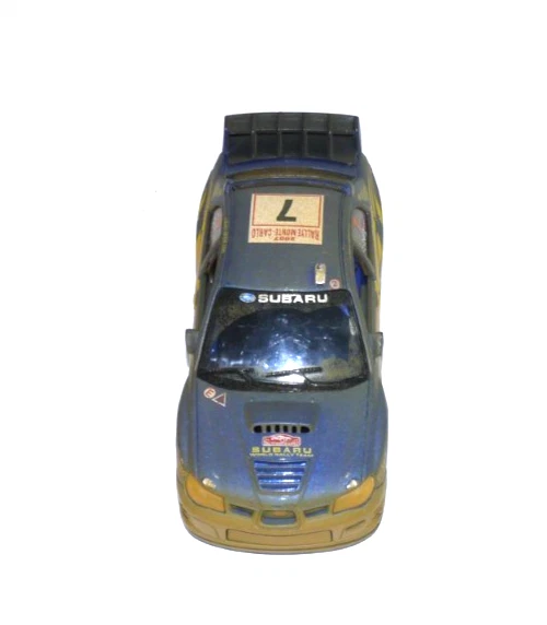 KINSMART 2007 Subaru Impreza WRC 5" largo aspecto fangoso coche de carreras escala #7 1/36 Foto 4 de 4