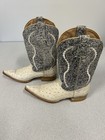 Gran Lider Cowboy Jockey Boots Ostrich Leather Handmade Mexico Men 6.5 Women 8.5 — photo 2