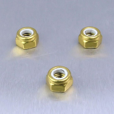 PRO-BOLT Tuerca de aluminio autoblocante M5 oro LNYN5G