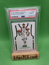 2018 Panini Threads 140 Giannis Antetokounmpo PSA 10 White Jersey SP