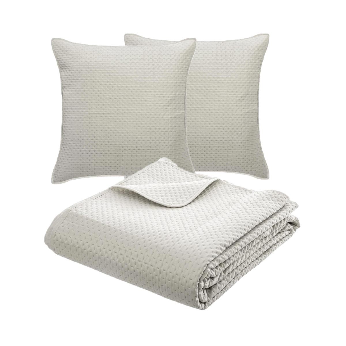 Dessus de lit 240x260 Dolce beige pour une ambiance de chambre cocooning