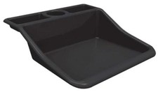 Garden Compact Tidy Tray   19" L x 19.5" W x 6" H   Sturdy One-Piece Black