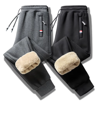 #ad Winter Lambswool Warm Pants Men#x27;s Thick Fleece Thermal Trousers Men Fitness $29.99