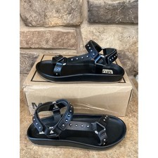 MIA Zaria Black Studded Strappy Sport Sandals Womens 7.5 ML35505 Limited Edition