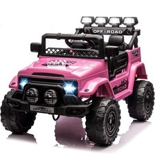 GARVEE Ride On Toy Car for Kids 3-8 Years, 12V Battery Truck with Safety Belt