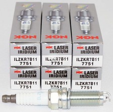 Set Of 6 Ngk 7751 Genuine Authentic Laser Iridium And Platinum Spark Plugs