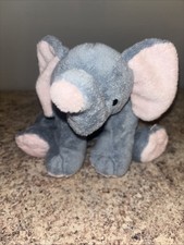 Ty Pluffies Winks Blue Elephant Plush 10" Soft Stuffed Animal 2002 Retired Rare