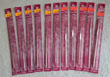 11 Vintage Susan Bates Crochet Hooks NOS Sizes 00,0,2,3,6,7,8,9,10,B, and E