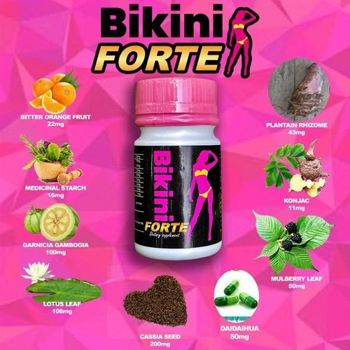 PASTILLAS BIKINI FORTE ORIGINALES 100X100,PIERDE HASTA 12 QUILOS EN 1 MES - Imagen 3 de 4