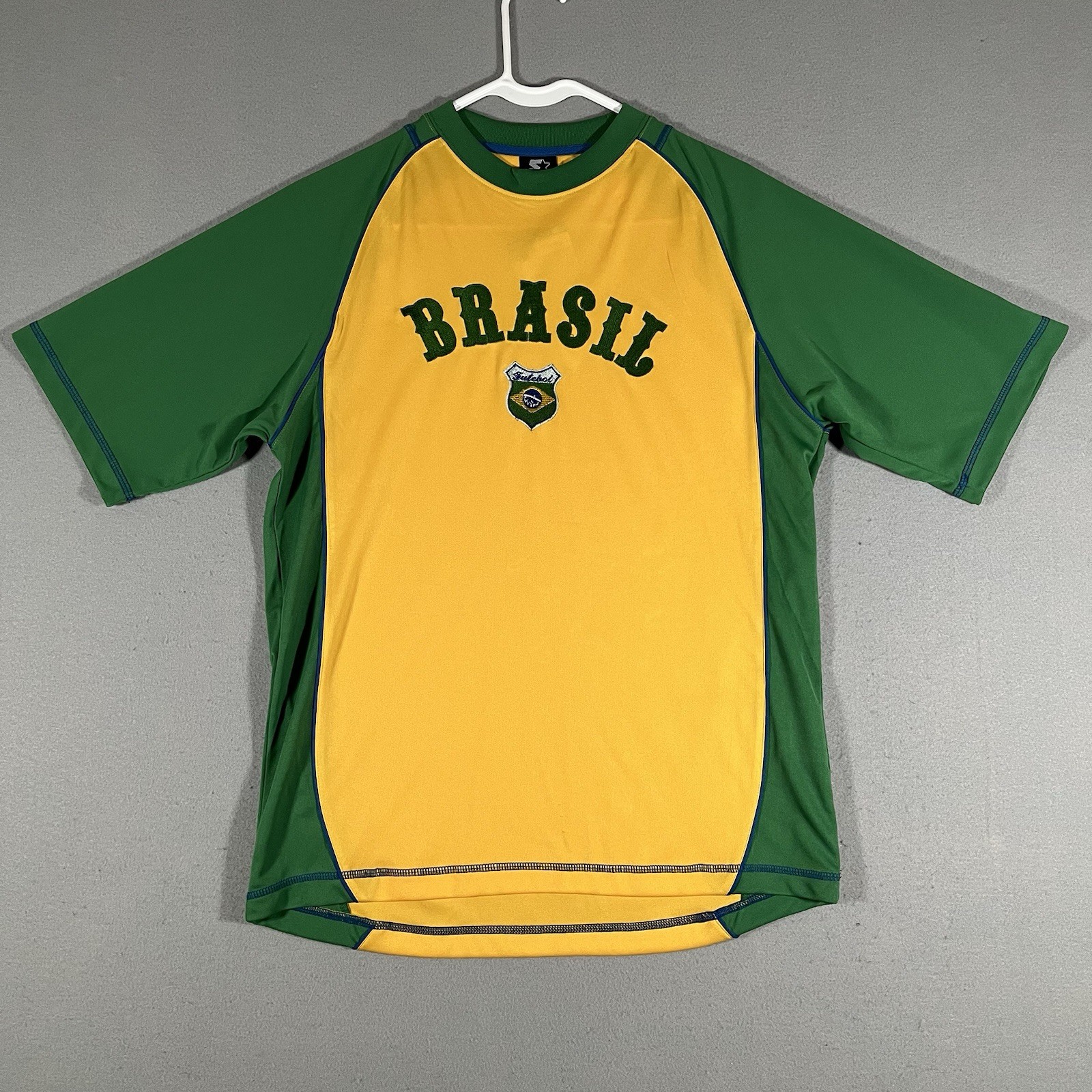 Vintage Starter Brasil Futebol Soccer National Team Jersey Football Kit Small