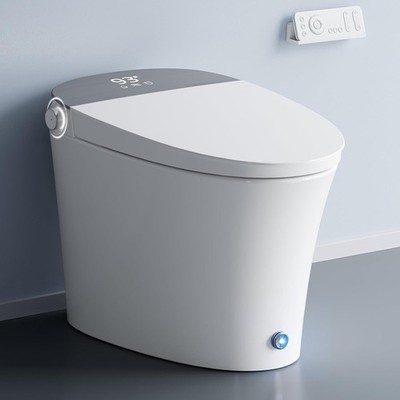  Smart Toilet Powerful Flush Low Pressure Bidet Warm Water Auto Lid Night Light