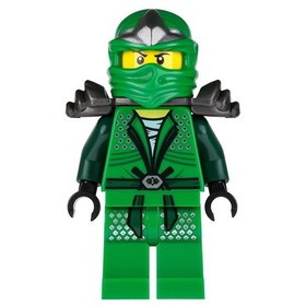 LEGO Green Ninja Ninjago Lloyd ZX Minifigure with 2 Swords 9450