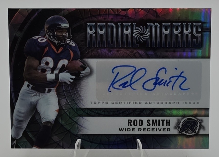 2024 Topps Resurgence Rod Smith Radial Marks Auto Denver Broncos