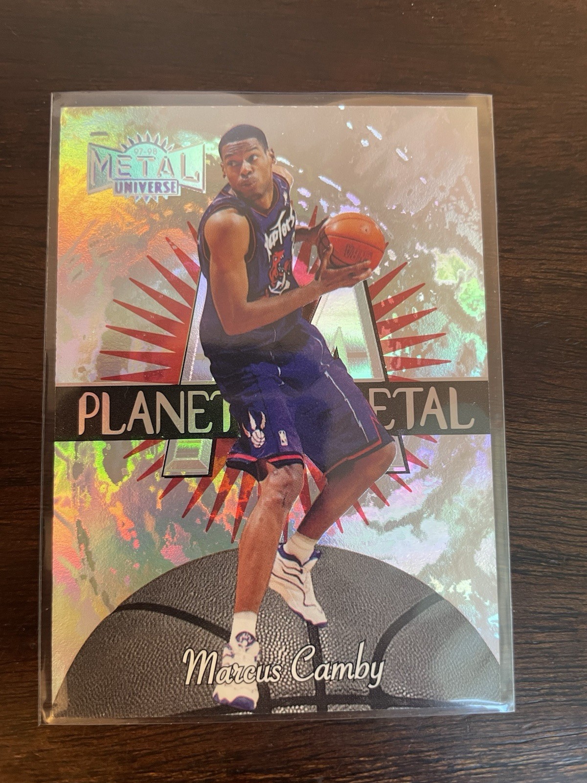 1997 Fleer Skybox Metal Universe Planet Metal Marcus Camby Toronto Raptors