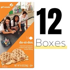 12 Boxes Girl Scouts Do Si Dos Cookies Oatmea...