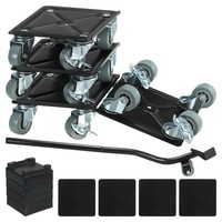 MöBelroller, Schwere MöBelroller Mit 4 X 360°Drehbaren RäDern Und MöBelheber-Set