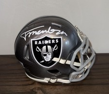 FERNANDO MENDOZA SIGNED LAS VEGAS RAIDERS FLASH MINI HELMET BECKETT BAS
