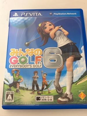 PSV Everybody's Minna no Golf 6 PS Vita PlayStation Sony mit Hülle Japan