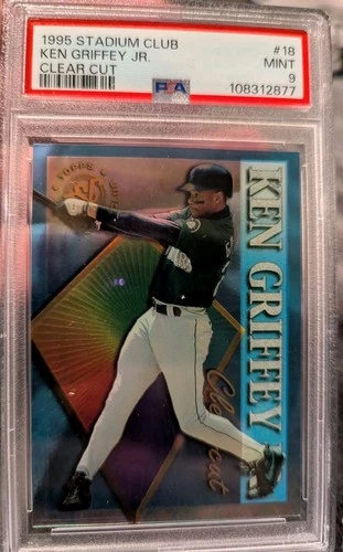 PSA 9 MINT 1995 STADIUM CLUB KEN GRIFFEY JR. #18 CLEAR CUT MARINERS B197