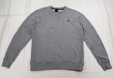 MEYBA SIZE S MENS GREY COTTON LONG SLEEVE CREW NECK PULLOVER JUMPER SWEATSHIRT