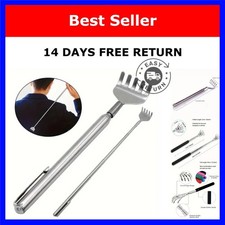 Telescopic Back Scratcher Extendable Stainless Steel 6.1-20 in Portable