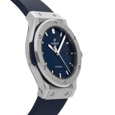 Hublot Classic Fusion Titanium Auto 42mm Blue Dial Strap Watch 542.NX.7170.RX 3