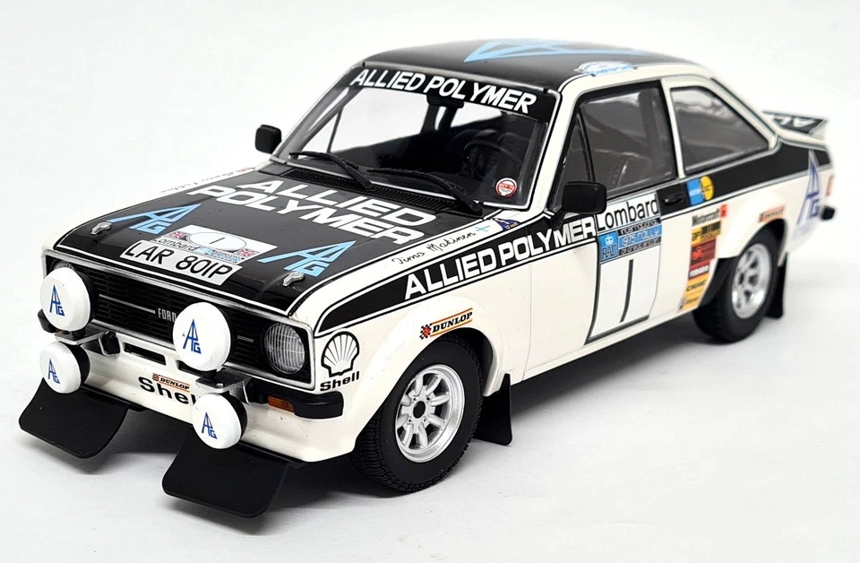 Minichamps 1/18 Ford Escort MK2 RS 1800 Winners Lombard RAC Rally 1975 Model Car - Image 3 of 4