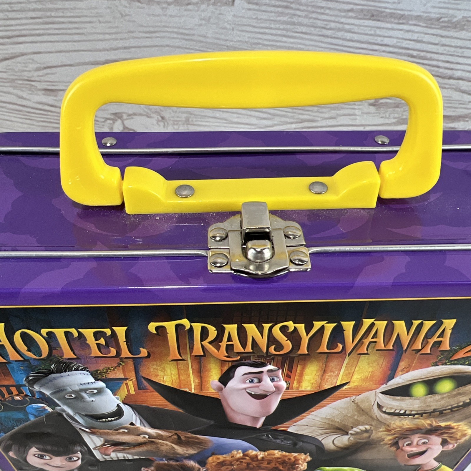 Sony Pictures Hotel Transylvania 2 Metal Lunchbox 2015 3D Embossed Free Ship!