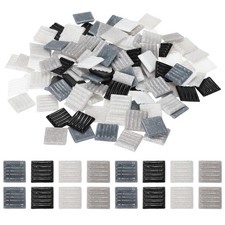 0.44LB Quartz Mosaic Tiles for Crafts Bulk, 3/4" Square Mosaic, Mix Black/White
