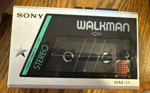 Sony Walkman WM-11 Cassette Player Powers On Parts Repair Battery Cover Vintage