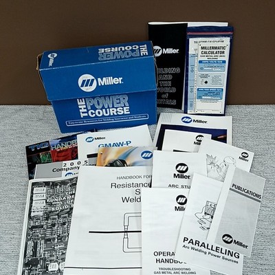 Miller  The Power Course  Welding Manuals Set In Box