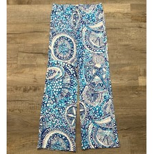 Lilly Pulitzer Pull On Stretchy Wide Leg Pants Size Small Beach Preppy Palazzo