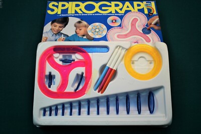  Kenner 1986 Spirograph Set Includes ALL The Original Gears, Tools, Pens & More