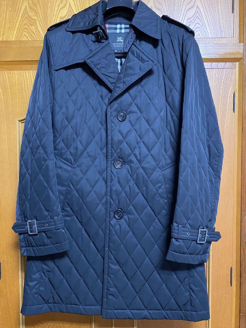 Burberry Black Label Quilted Trench Coat Men's from Japan