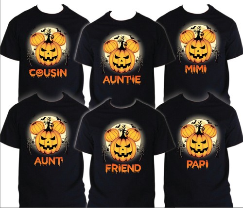 Halloween Birthday T Shirt Family matching celebration reunion party tee Trick - Picture 6 of 12