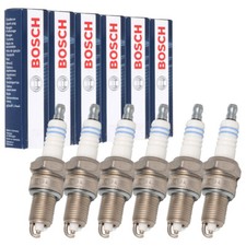 6x BOSCH WR8LC+ 0242229779 Zündkerze für BMW 3er E30 5er E28 E34 E24 E32 M20 M30