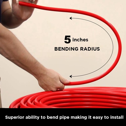 PEX-A Tubing 1 In x 300 Ft, Red  for Hot Water Plumbing, Potable Water Line - Picture 3 of 3